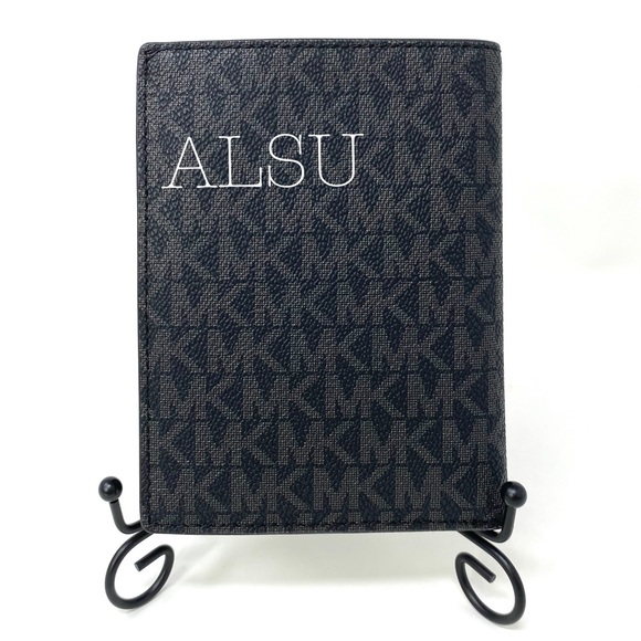 Michael Kors MD Passport Case Leather Black Logo - Picture 3 of 6